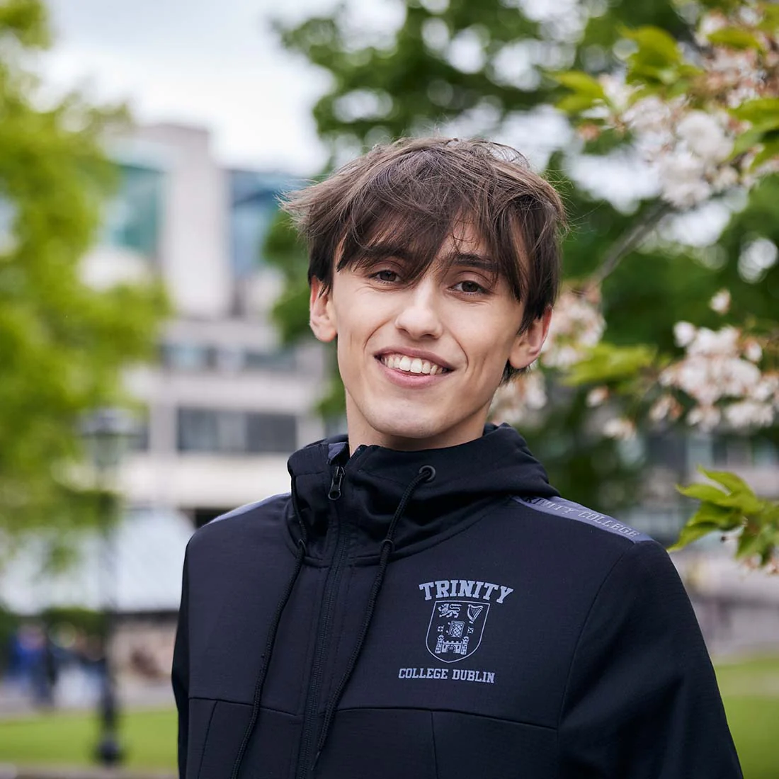 Trinity Performance Full Zip Hoody - Grey &. Black - Image 3