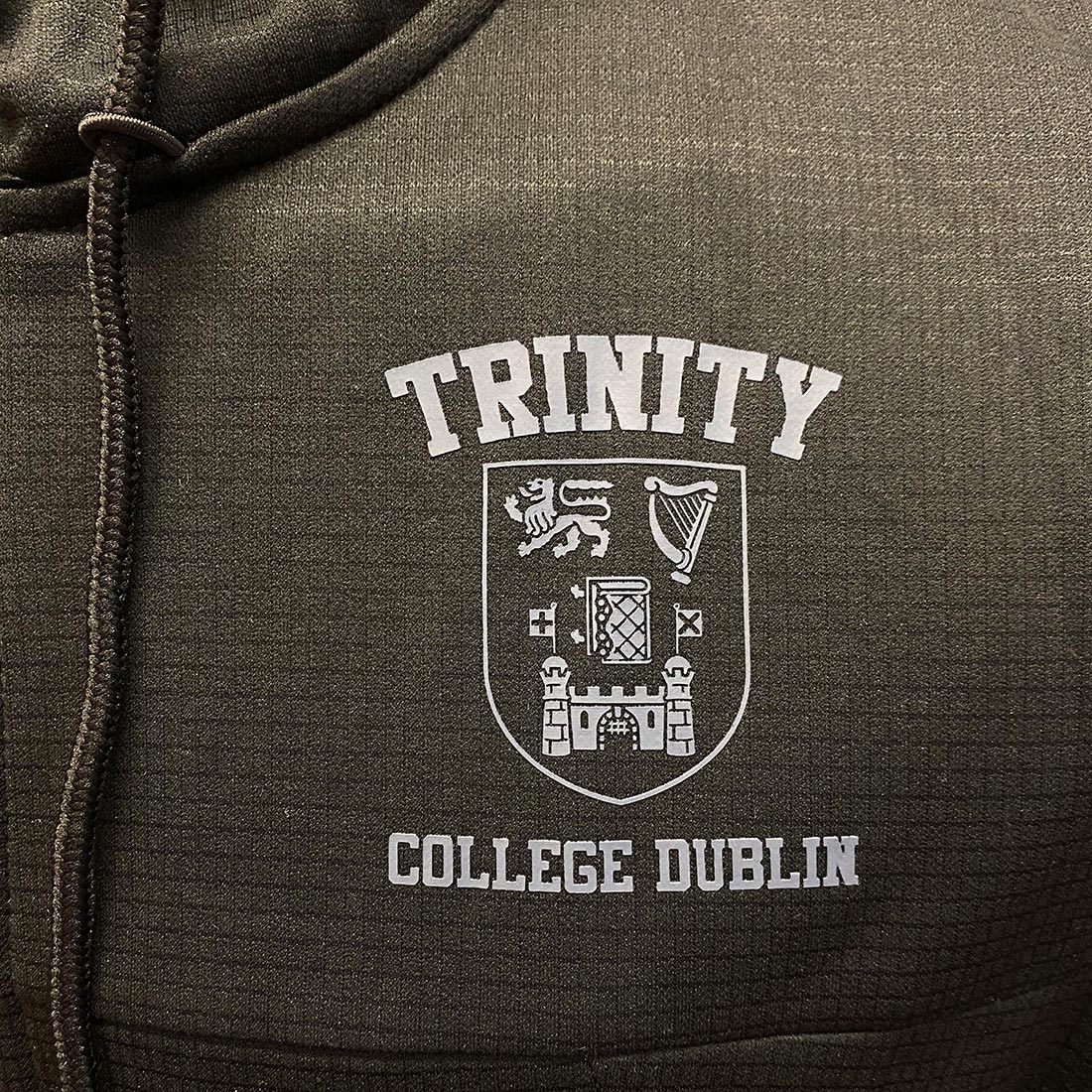 Trinity Performance Full Zip Hoody - Grey &. Black - Image 5