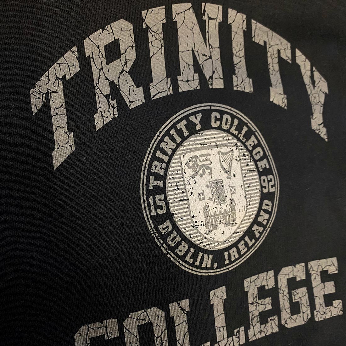 Trinity Print BCI Cotton Premium T-shirt - Black & Grey - Image 3