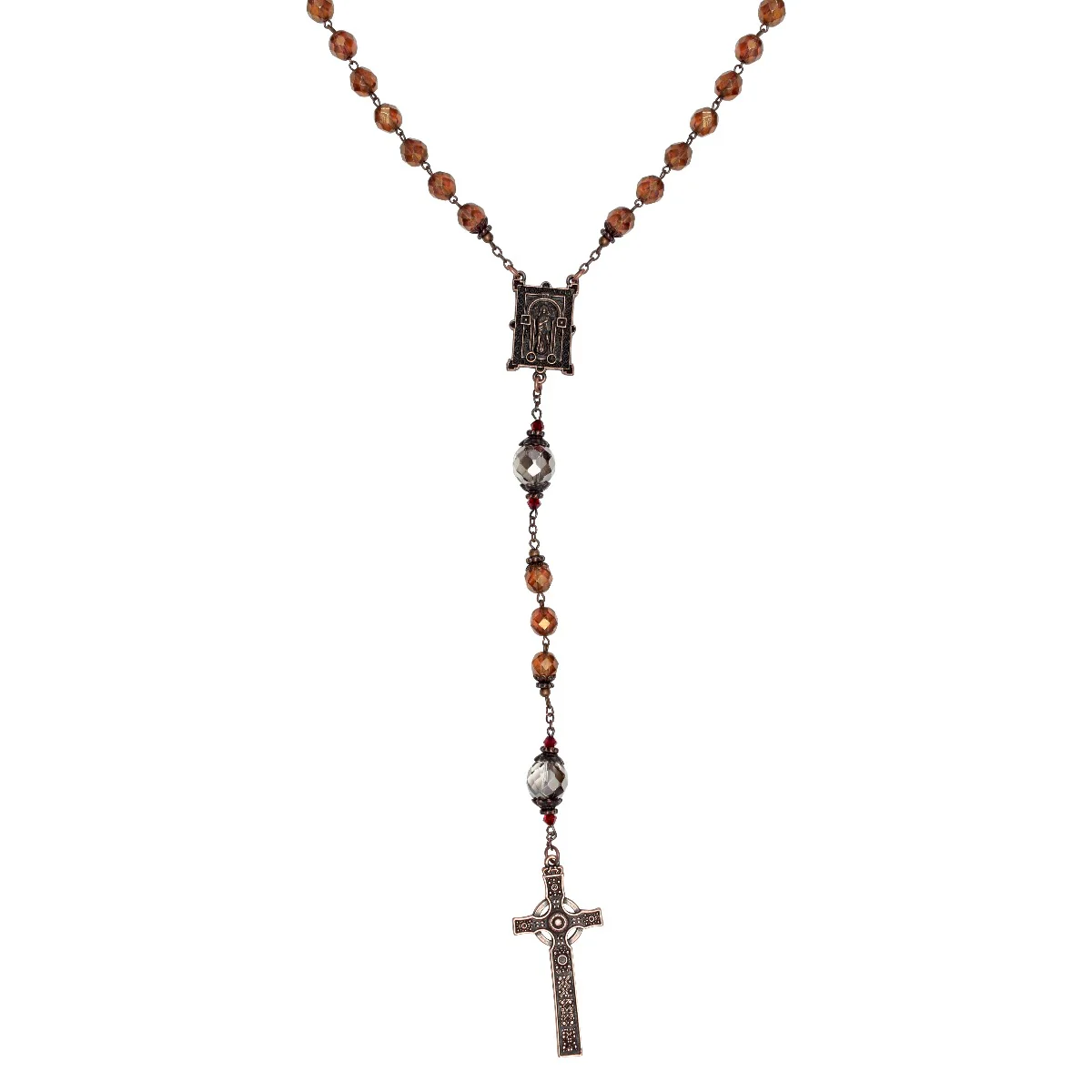 Book of Kells Amber Rosary in Presentation Box - Image 3