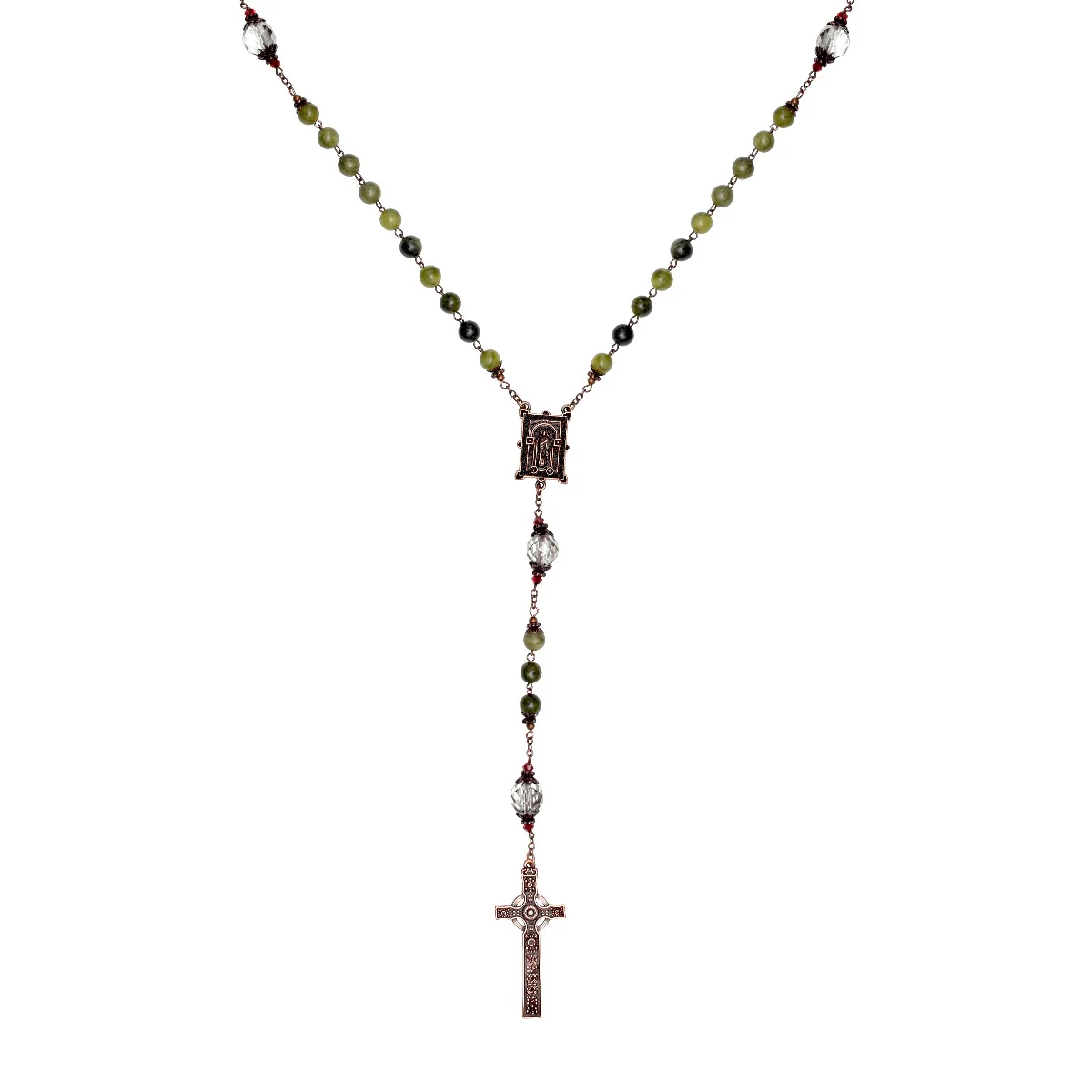 Book of Kells Connemara Marble Rosary in Presentation Box - Image 3