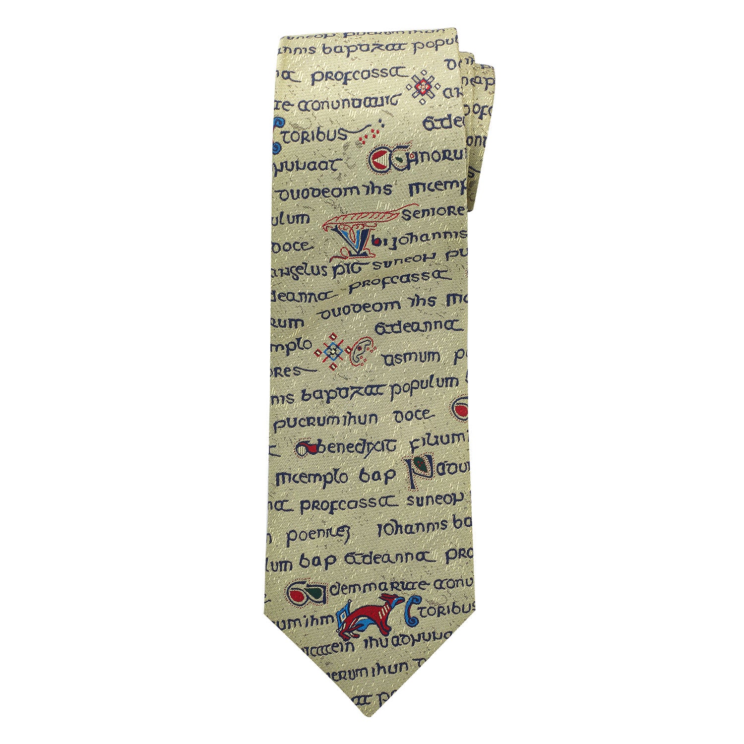 Book of Kells Gold Manuscript Silk Tie - Image 2
