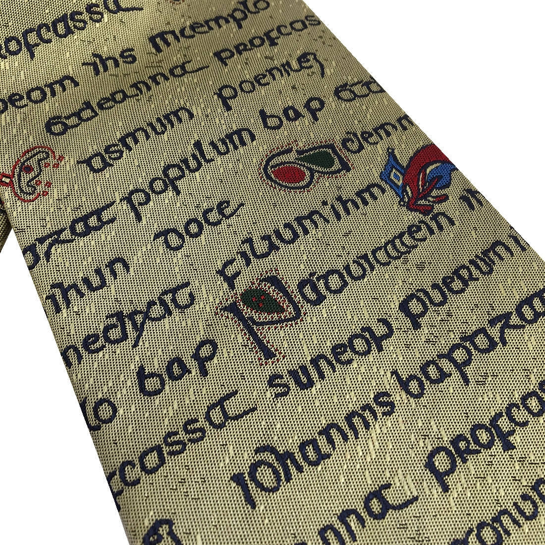 Book of Kells Gold Manuscript Silk Tie - Image 3