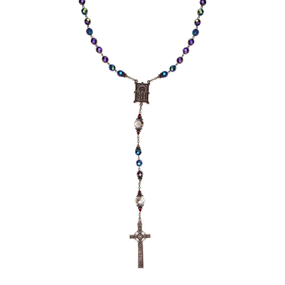 Book of Kells Purple Rosary in Presentation Box - Image 3
