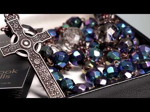 Book of Kells Purple Rosary in Presentation Box - Image 5