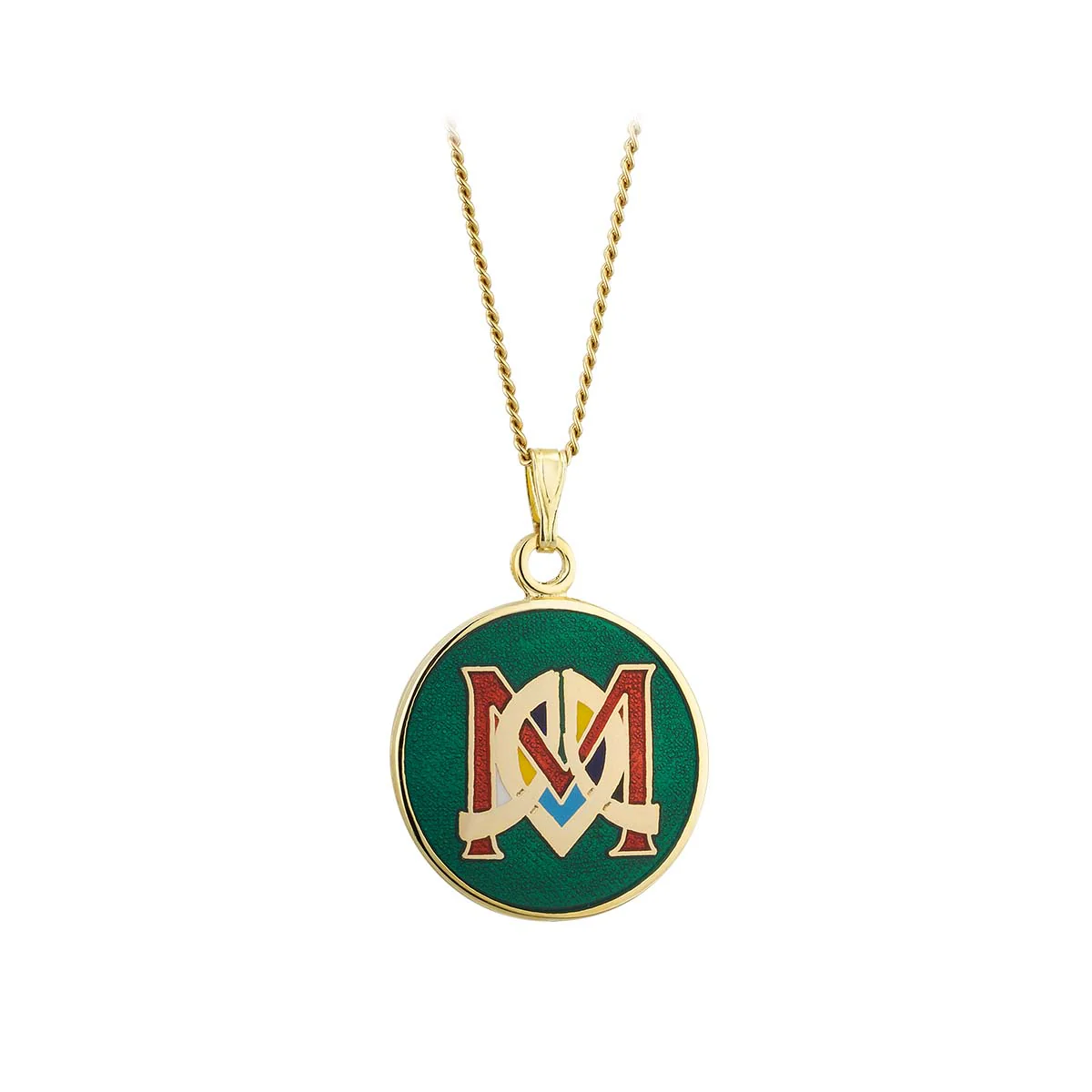 Book of Kells Gold Plated Celtic Initial Pendant - Image 14