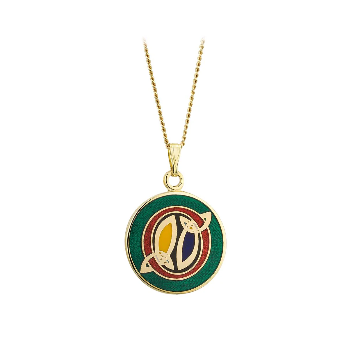 Book of Kells Gold Plated Celtic Initial Pendant - Image 16