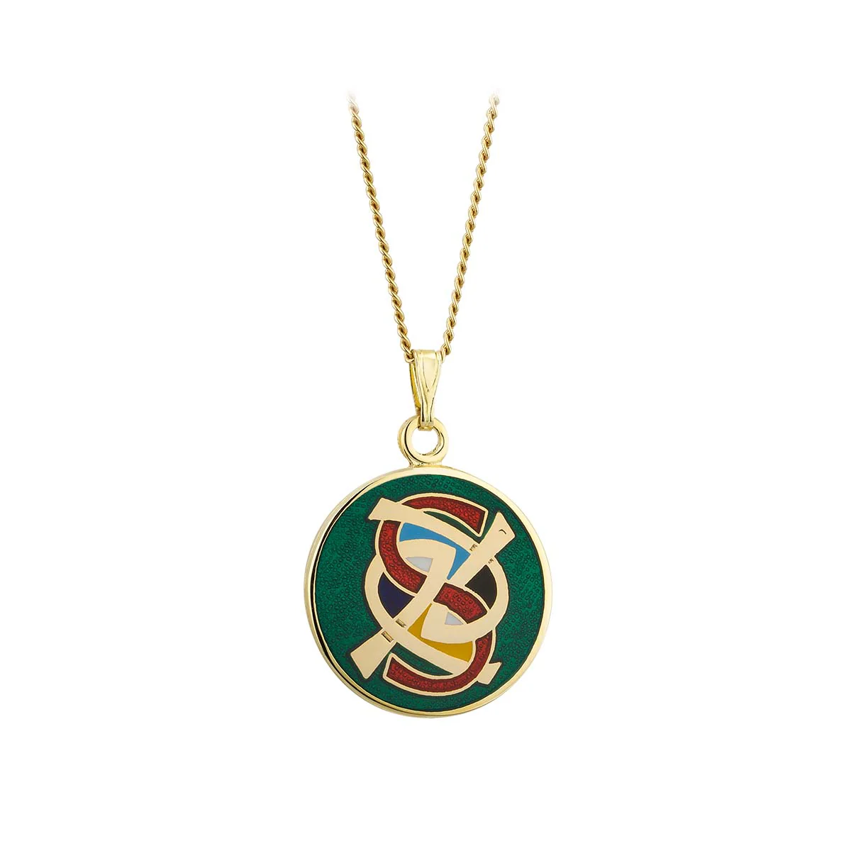 Book of Kells Gold Plated Celtic Initial Pendant - Image 20