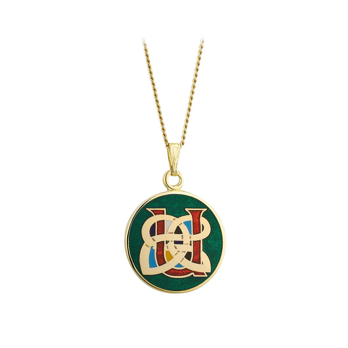 Book of Kells Gold Plated Celtic Initial Pendant - Image 22
