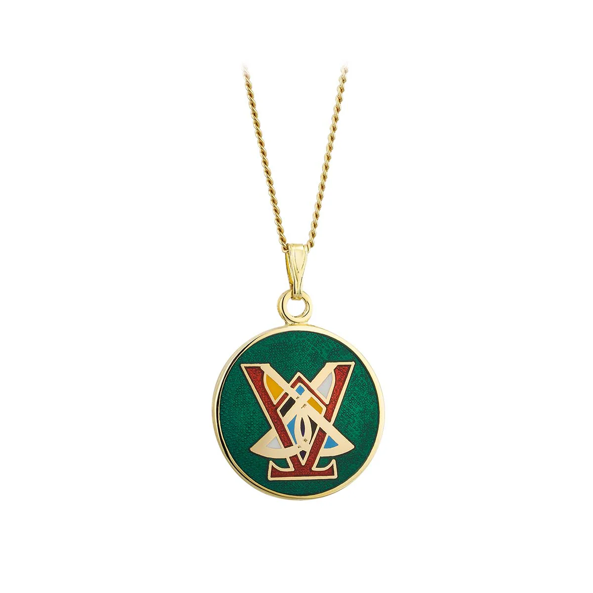 Book of Kells Gold Plated Celtic Initial Pendant - Image 23