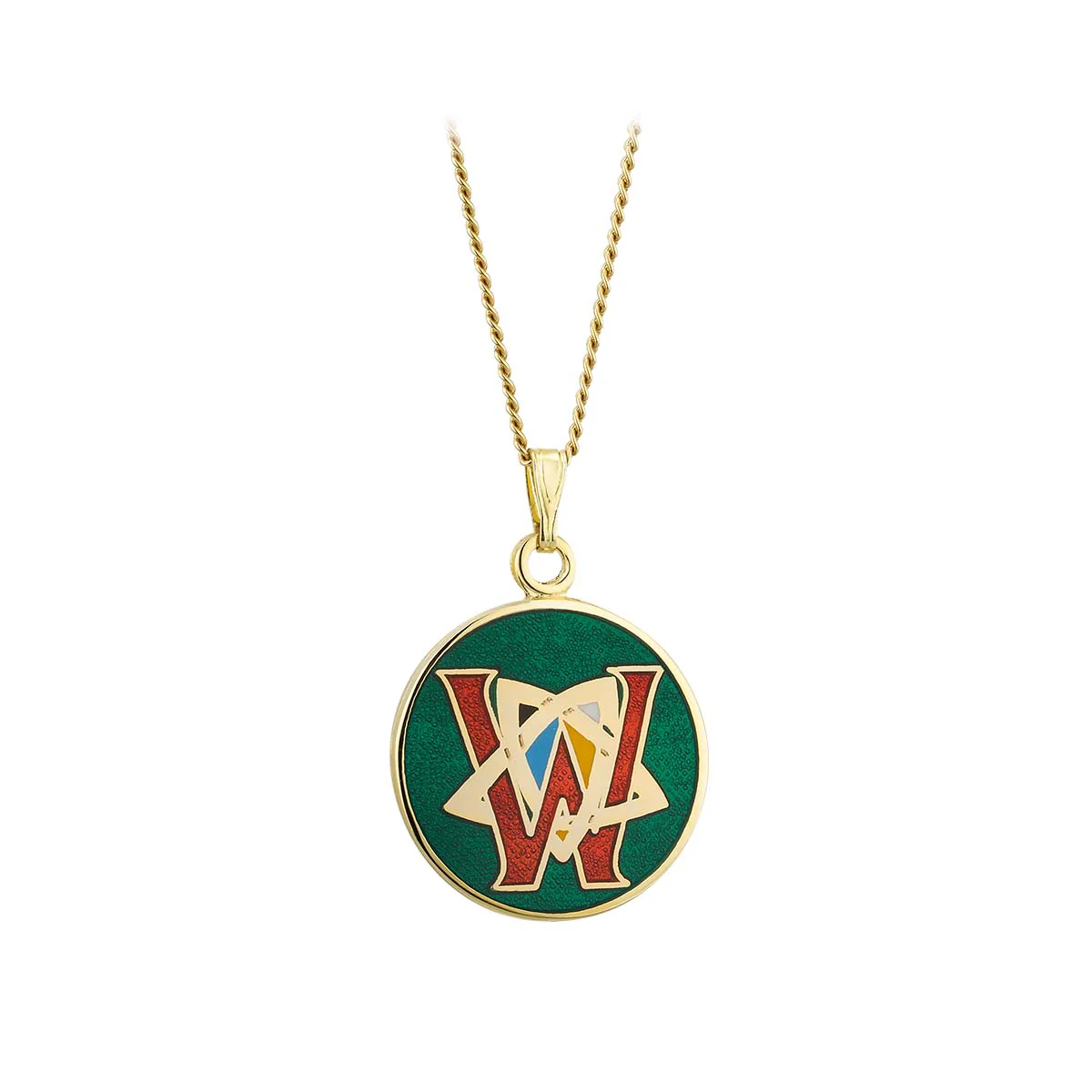 Book of Kells Gold Plated Celtic Initial Pendant - Image 24