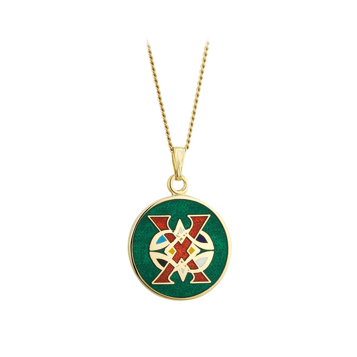 Book of Kells Gold Plated Celtic Initial Pendant - Image 25
