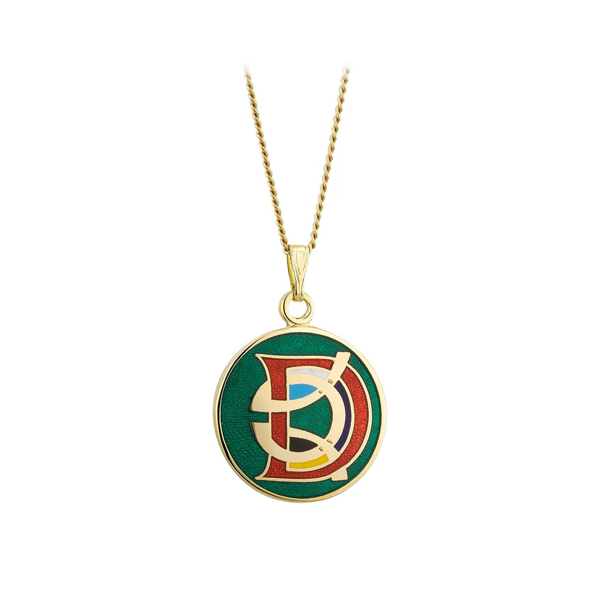 Book of Kells Gold Plated Celtic Initial Pendant - Image 5