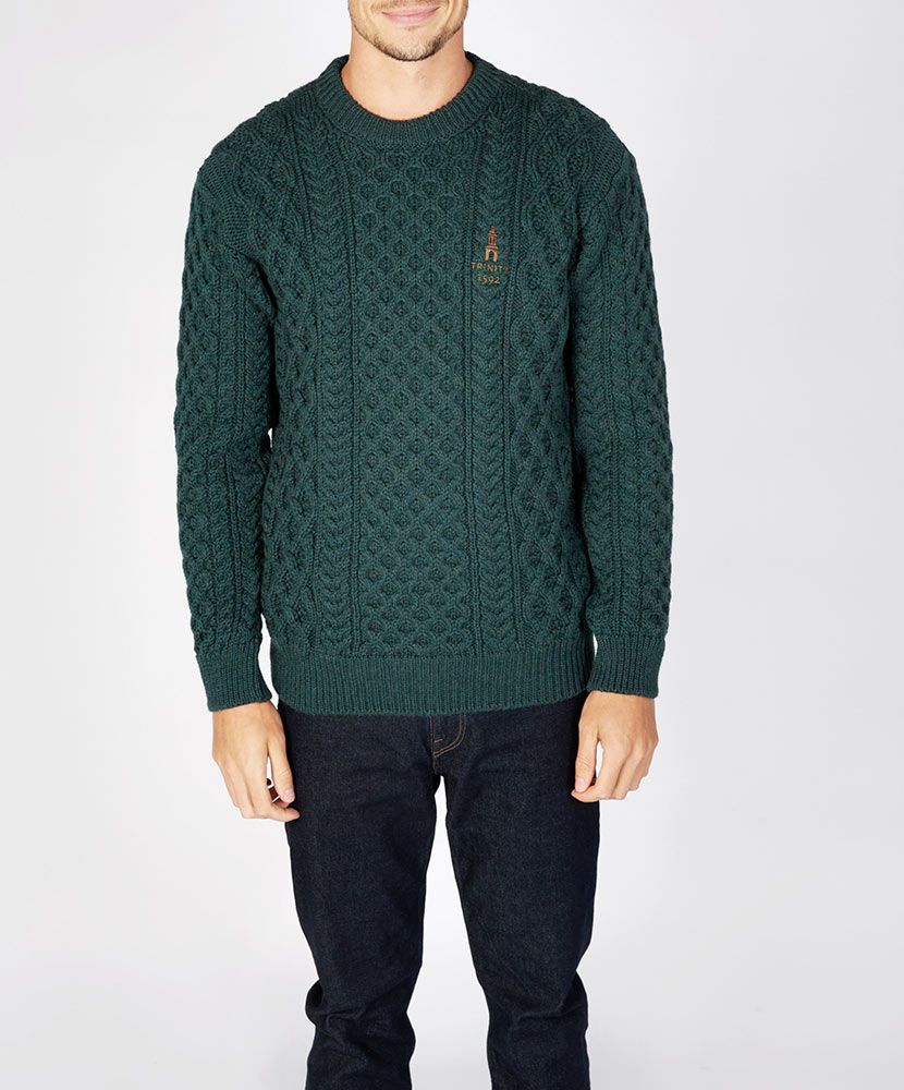 Honeycomb Stitch Blasket Aran Sweater - Image 10