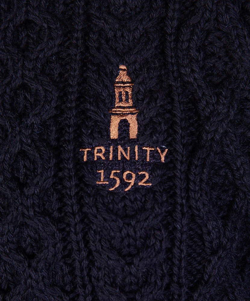Honeycomb Stitch Blasket Aran Sweater - Image 15