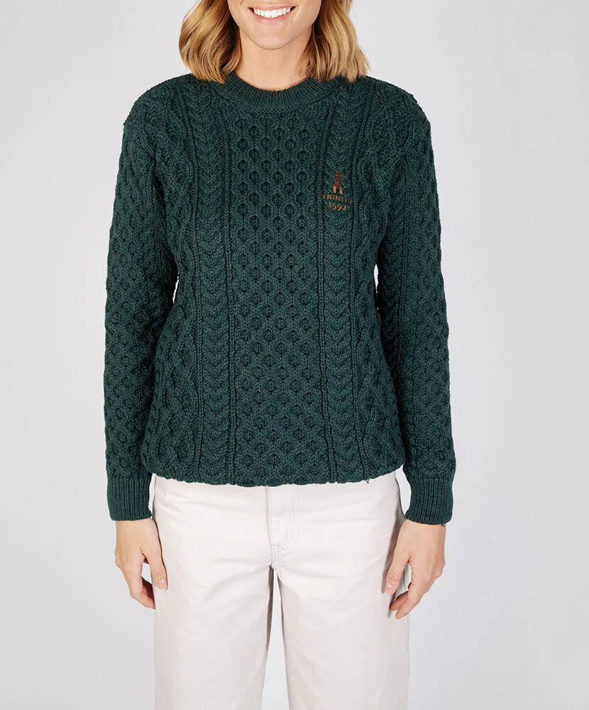 Honeycomb Stitch Blasket Aran Sweater - Image 20