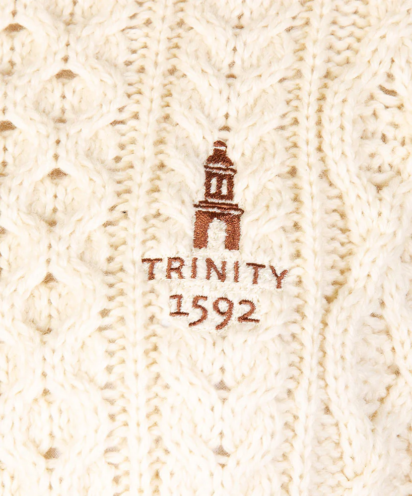 Honeycomb Stitch Blasket Aran Sweater - Image 9