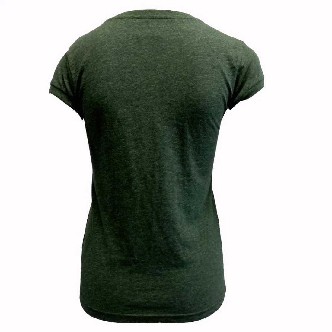 Trinity College Dublin Sequin Ladies T-Shirt Moss Slub - Image 2