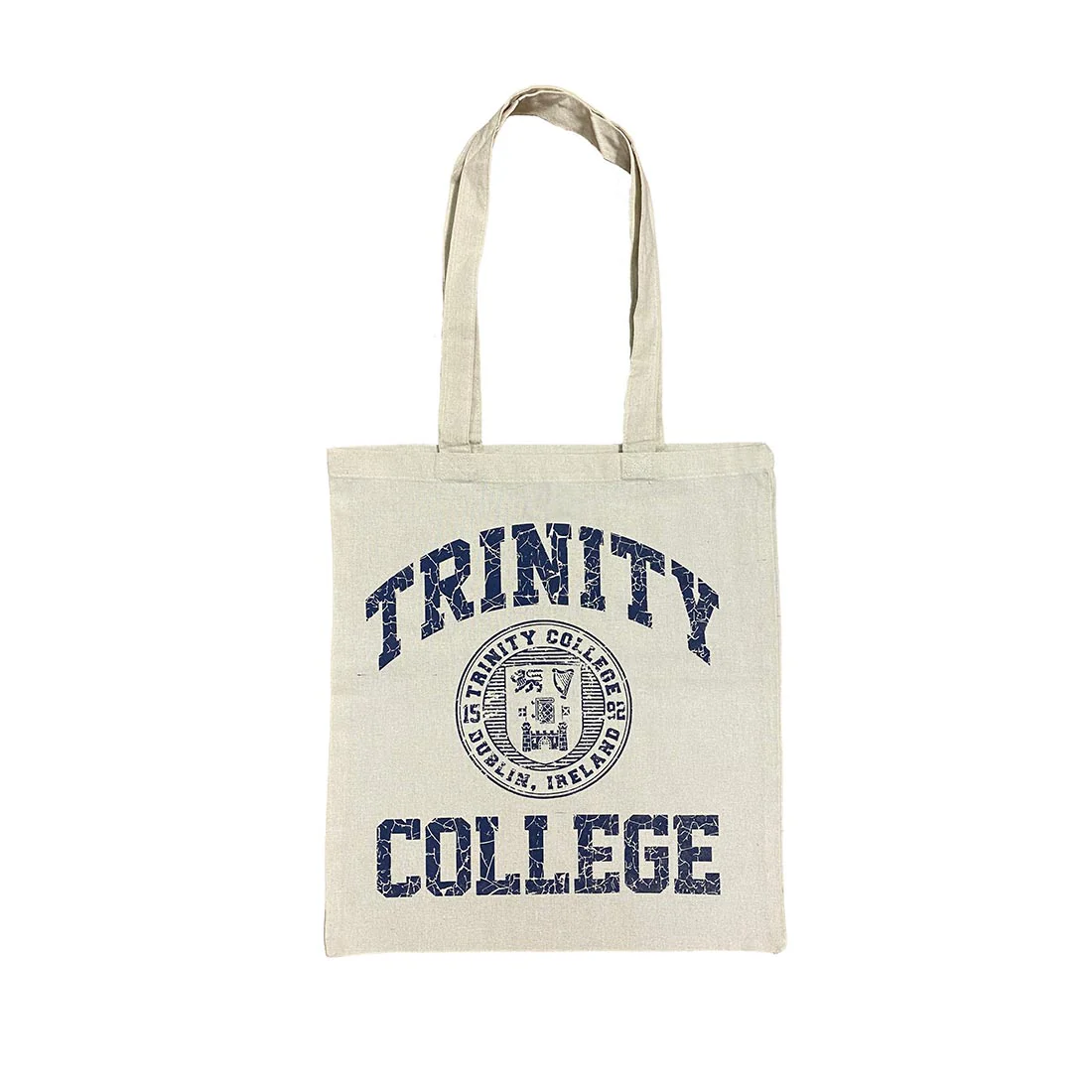 Trinity College Tote Bag - Distressed Navy Print