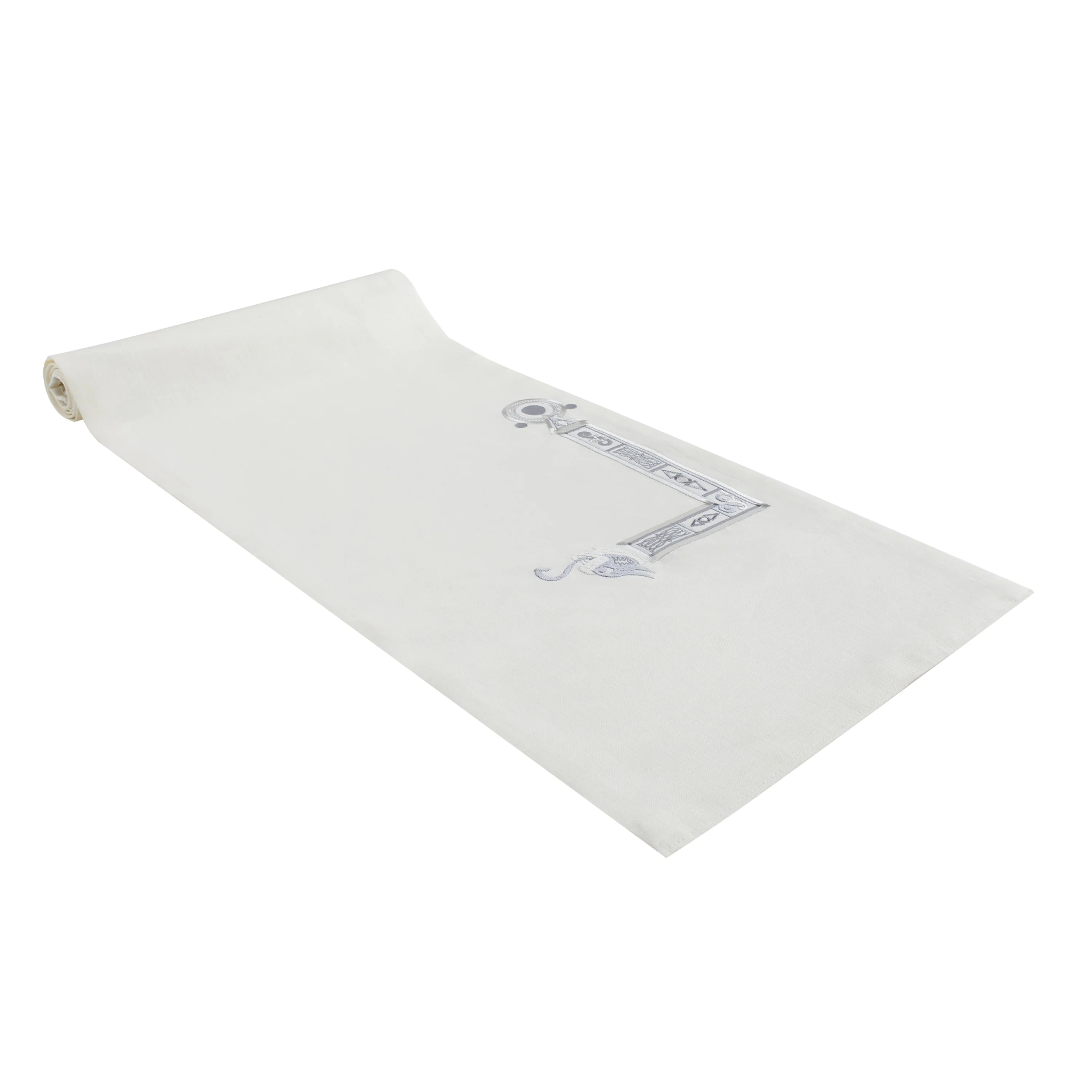 Book of Kells Semita Table Runner Irish Linen White