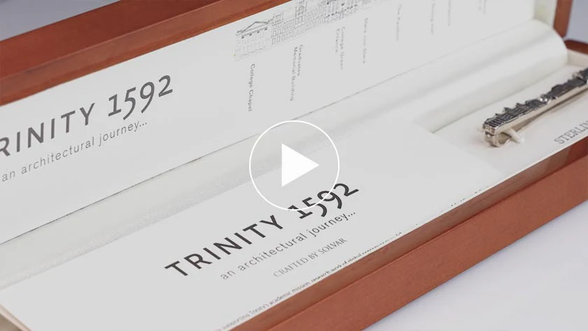 Sterling Silver Trinity College Dublin 1592 Collection Tie Bar - Image 5