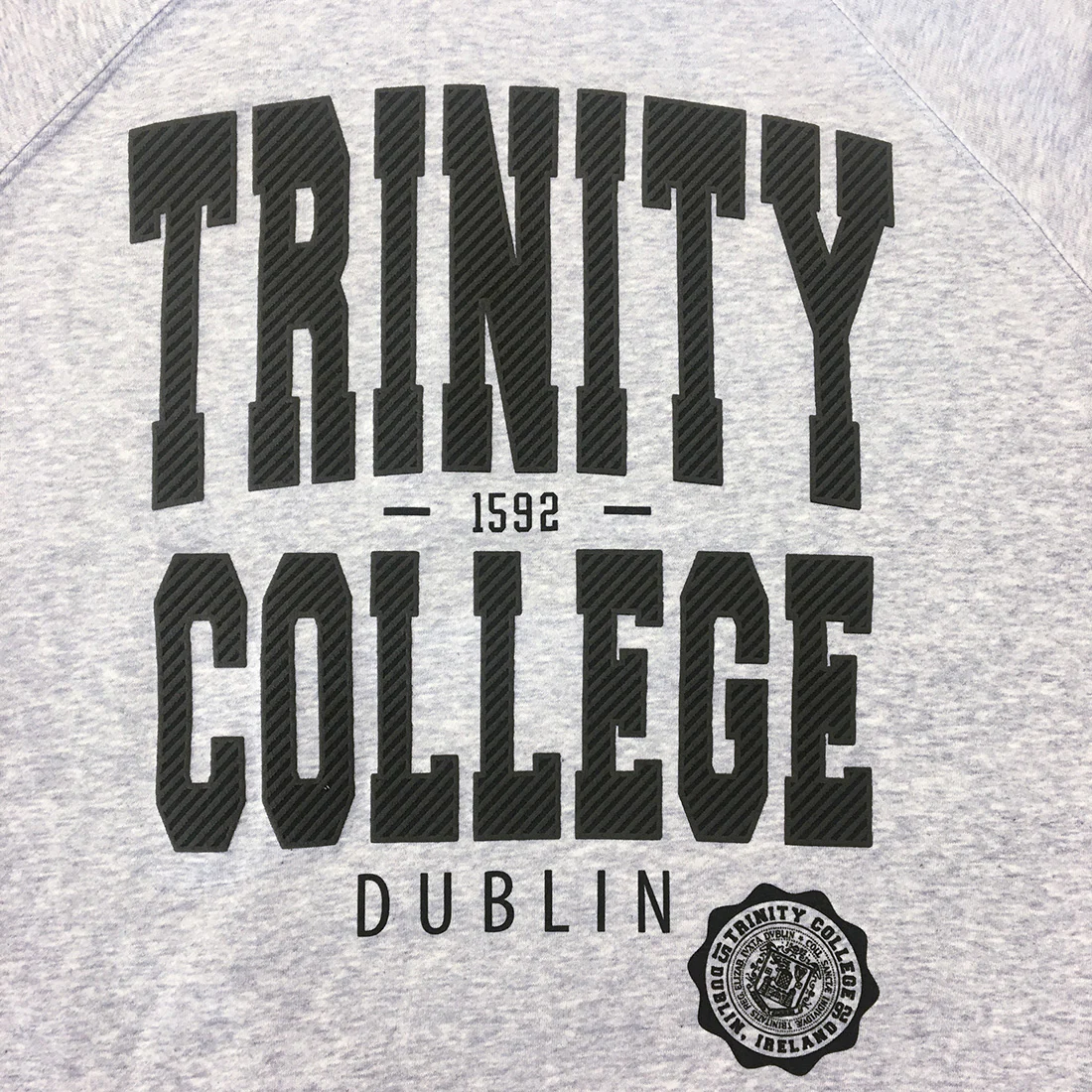 Trinity College Dublin Sweatshirt Marl Grey - Image 3