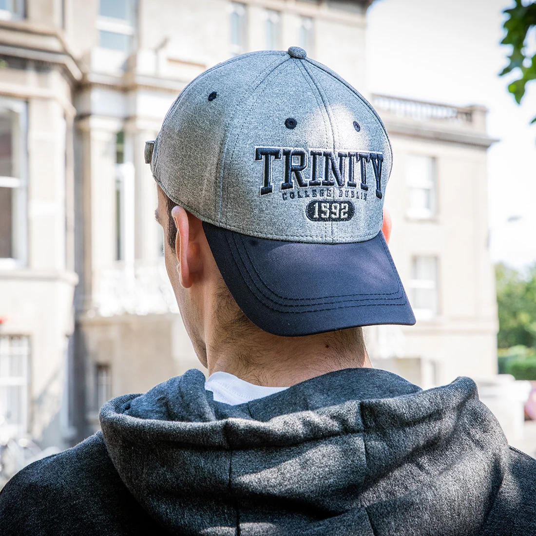 Trinity College 1592 Performance Baseball Cap Marl/Navy - Image 4