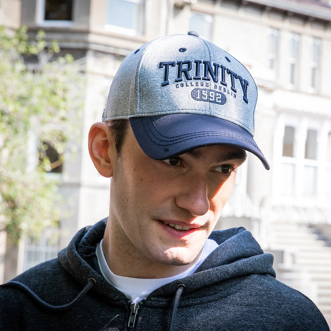 Trinity College 1592 Performance Baseball Cap Marl/Navy - Image 5