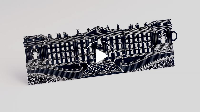 Trinity College Dublin - Entrance Building Bookmark Silver - Image 6