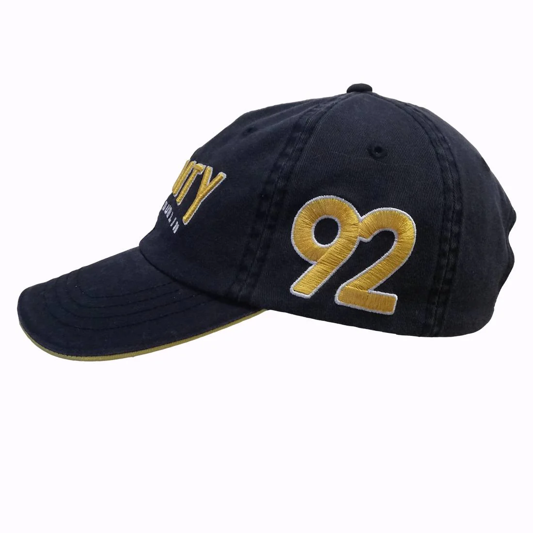 Trinity College Navy/Mustard Washed Baseball Cap - Image 3