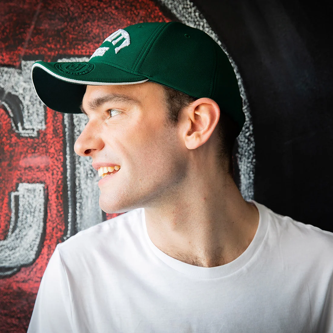 Trinity College Dublin Performance Baseball Cap Bottle Green - Image 6