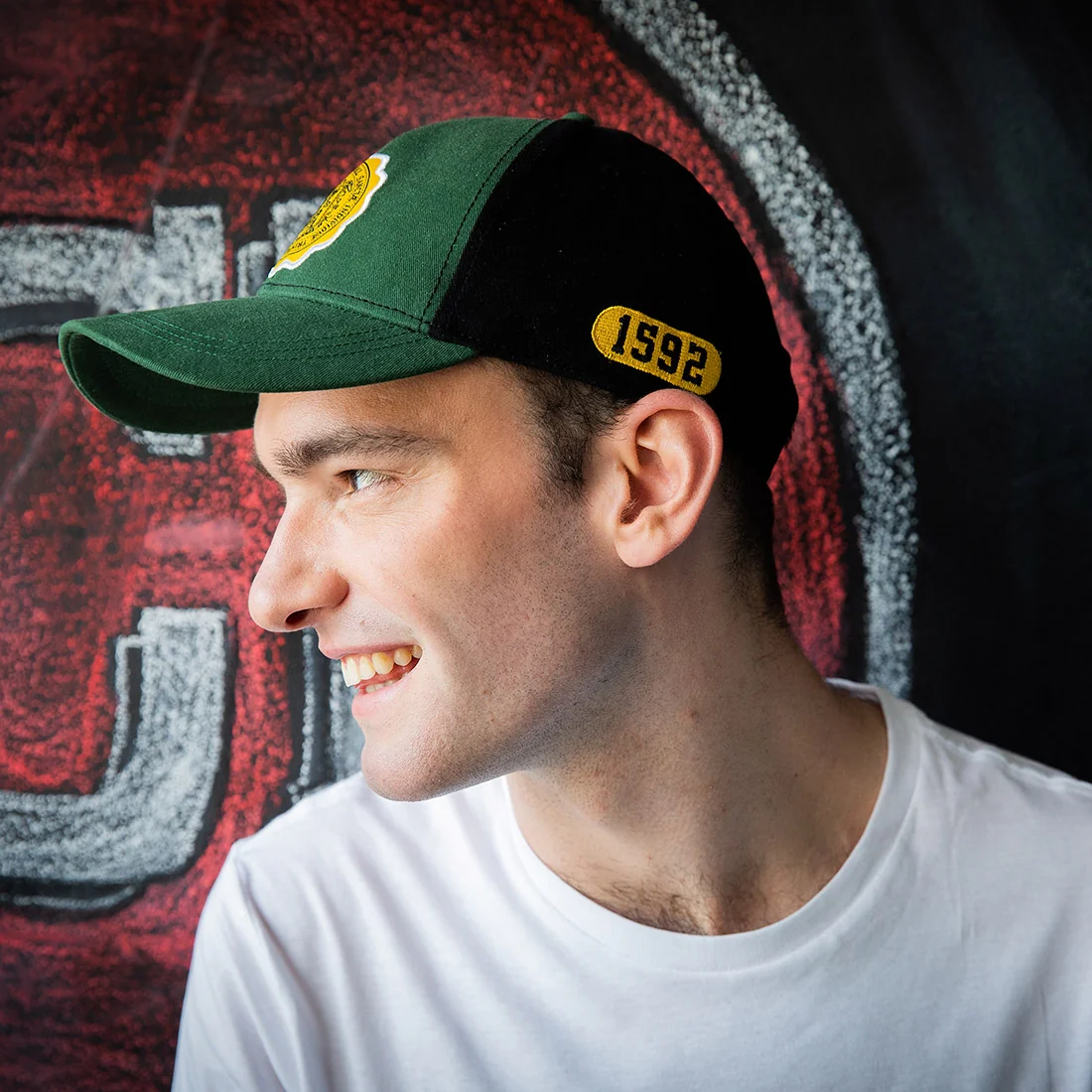 Trinity College Dublin Seal Baseball Cap Bottle Green - Image 5